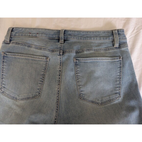 Talbots Flawless Five Pocket Slim Ankle Jeans 8 Blue Womens Mid Rise Stretch - Picture 5 of 11